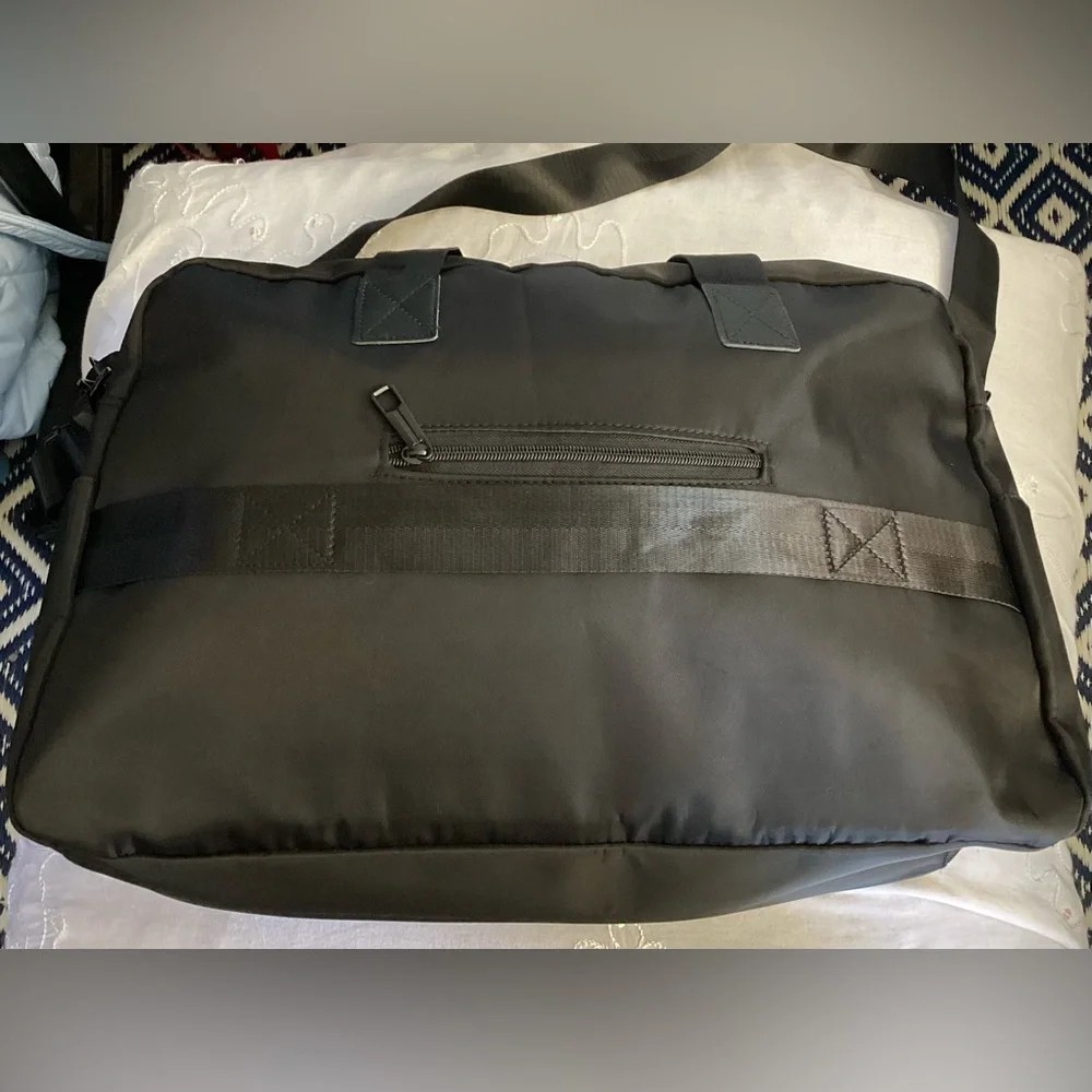 NWOT Elegant Black Soft Briefcase or Weekend Bag